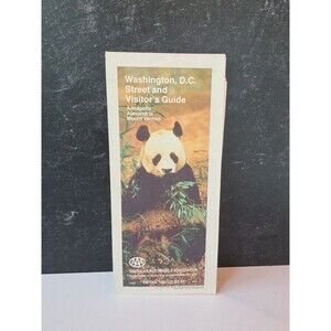 1990 AAA Street Map and Visitor's Guide of Washington D.C.